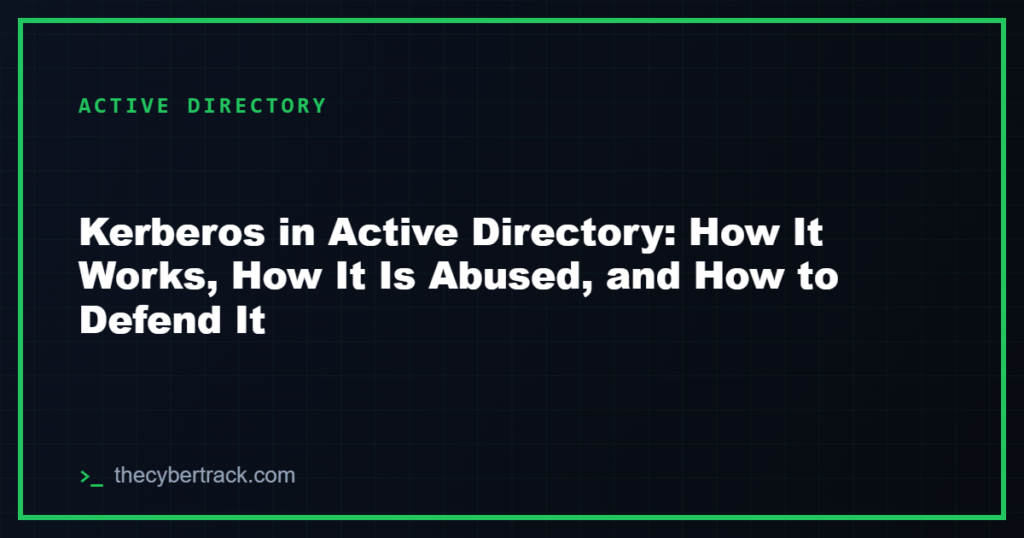Kerberos in Active Directory: How It Works, How It Is Abused, and How to Defend It