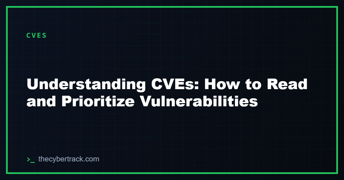 Understanding CVEs: How to Read and Prioritize Vulnerabilities